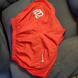 Nike Washington Nationals red dri-fit athletic shorts size S